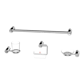 [로얄엔코] ROYAL&CO 악세사리 4품세트 RA-830 크롬