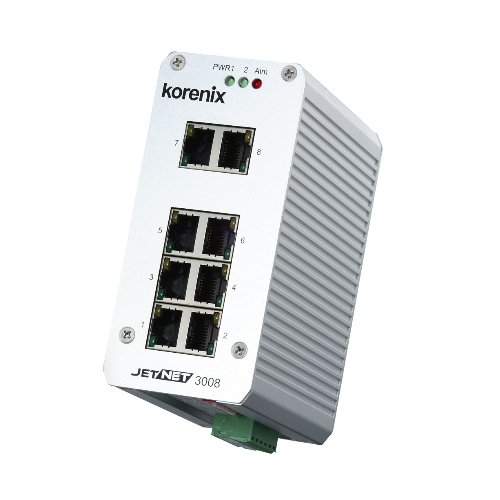 JetNet 3008G Industrial 8-port Full Gigabit Ethernet Switch / 코레닉스 이더넷 스위치