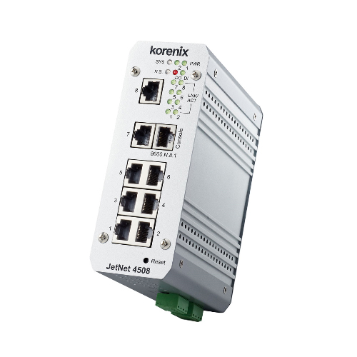 JetNet 4508 Industrial 8-port Managed Fast Ethernet Switch / 코레닉스 이더넷 스위치
