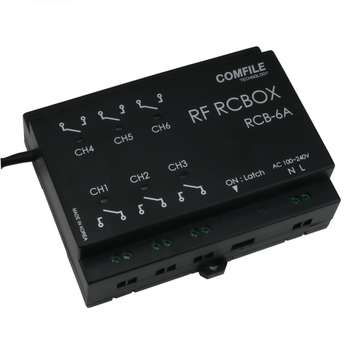 CRFM RF RCBOX RCB-6A 산업용 무선 리모컨 원격제어 콘트롤 박스 6채널 AC전원 당일발송