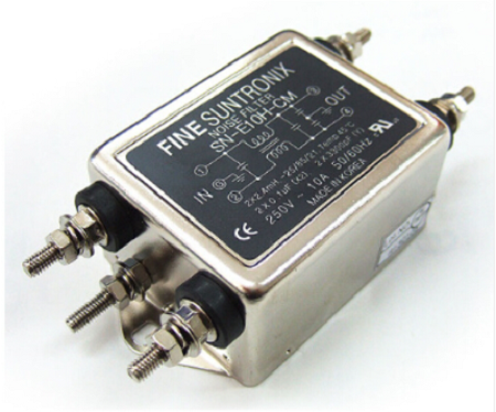 노이즈필터 SN-E6H-CM / 화인썬트로닉스 / 250V Max, 출력6A /  WIRE TYPE