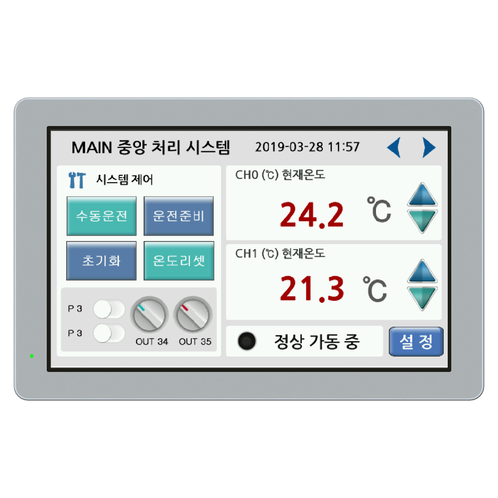 CHC-102WR (HMI/휴먼 머신 인터페이스/MMI/터치 스크린)