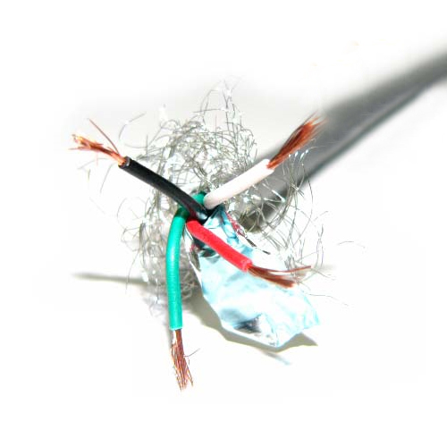 실드케이블 AWG20(0.5)*6C - 500M,롤,  내부에 6가닥 케이블