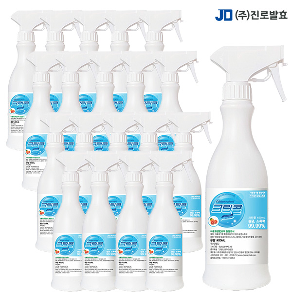진로발효 살균소독59% 크린콜 450mlx20