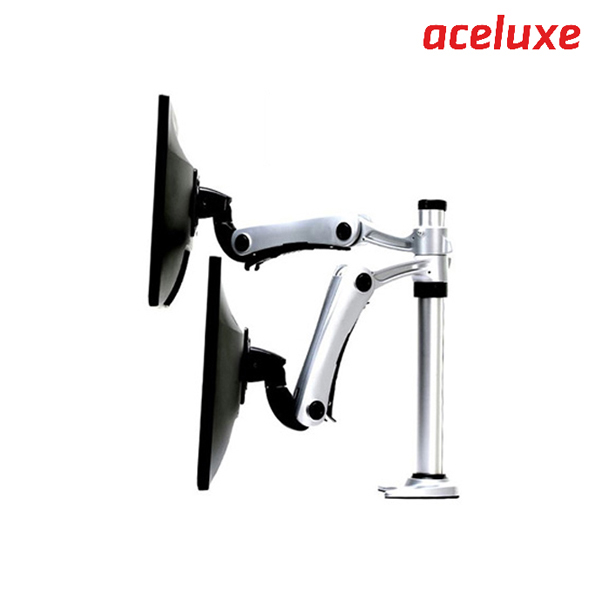 에이스럭스 듀얼 모니터거치대 ET ARM-B4/플랜지타입