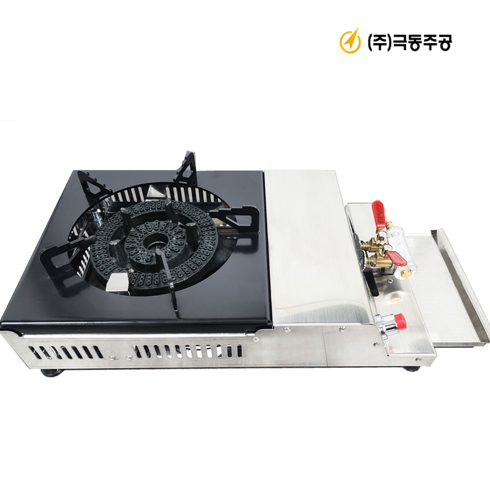 극동주공 고화력 LPG 가스렌지 쌍형렌지 저압용 준저압용 업소용 도시가스 LNG