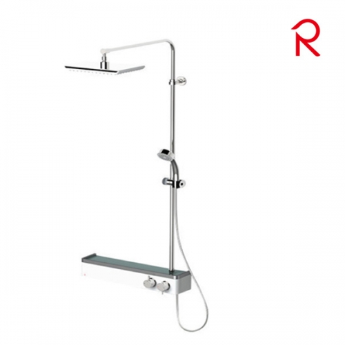 로얄앤컴퍼니 선반형 선반샤워 핸드 레인 RBS771 사각 해바라기 수전