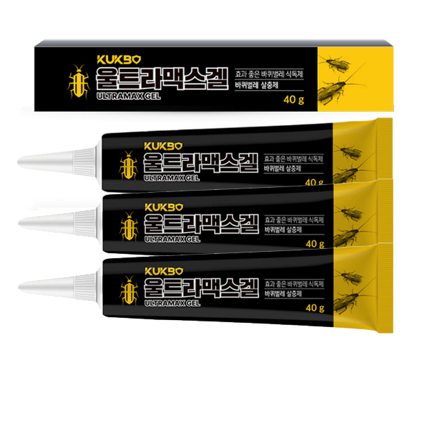지쎈 울트라맥스겔 40g 3개 강력한 식독제 퇴치제 바퀴벌레약 바퀴약 치사율 95% 24시간이내 박멸