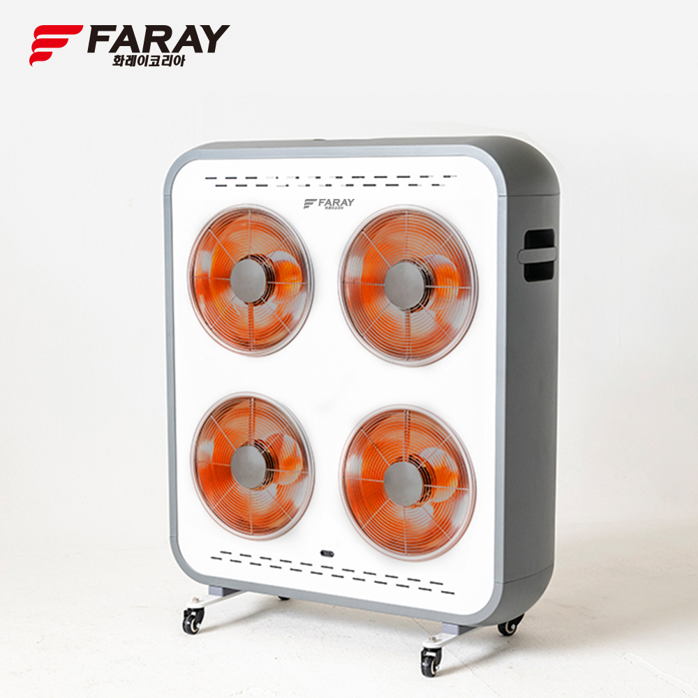화레이 4구 하이라이트 전기 히터 난로 FNEH-H4300 저전력 온풍 난방기