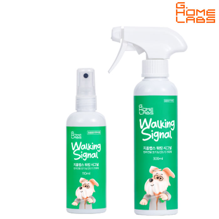 지홈랩스 워킹시그널 110ml + 300ml 애견 반려견 강아지 전용 모기 기피제 진드기 퇴치제 이카리딘