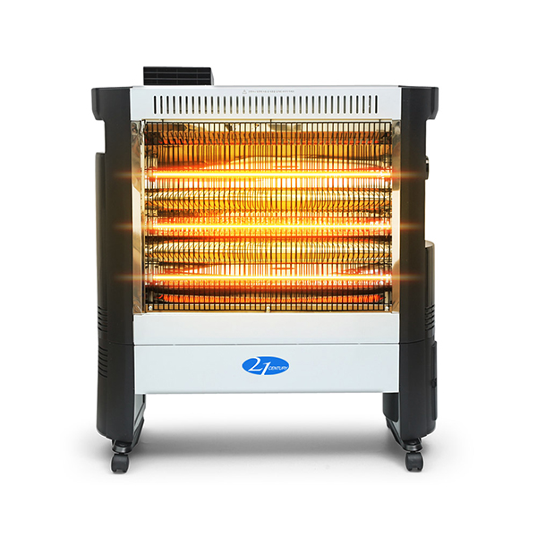 21센추리 3구 바퀴형 카본전기히터 대형스토브 CYEH-3260F 원적외선 온풍팬 사무실 난로