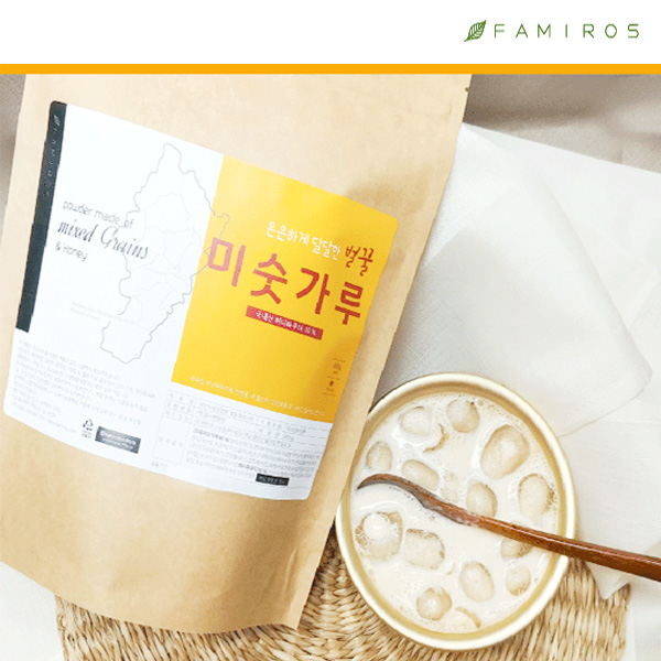 패미로스 20곡 벌꿀 미숫가루 800g 국내산 허니파우더 식사대용