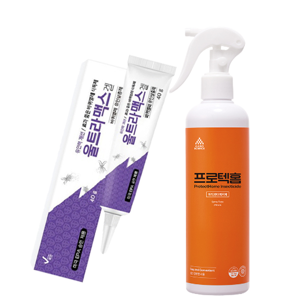 가정용 해충 초파리 날파리 바퀴벌레 약 프로텍홈+울트라맥스겔