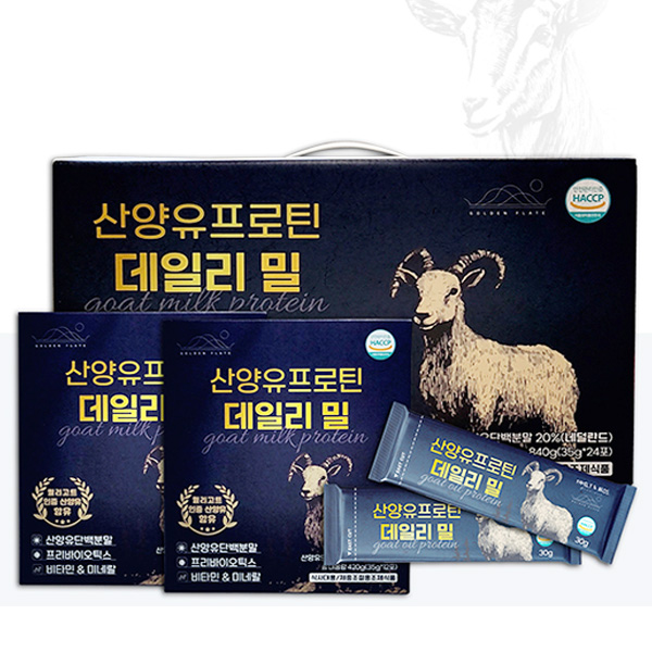 패미로스 산양유 프로틴 데일리밀 퀄리코트 산양유 성인 건강식 미숫가루맛 35g 24포