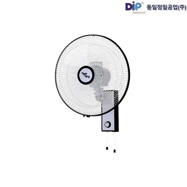 동일정밀 타이거킹 가정용 벽걸이 선풍기 TKF-16W 상하각도조절 전면회전 4단로터리스위치 안방 거실 사무실