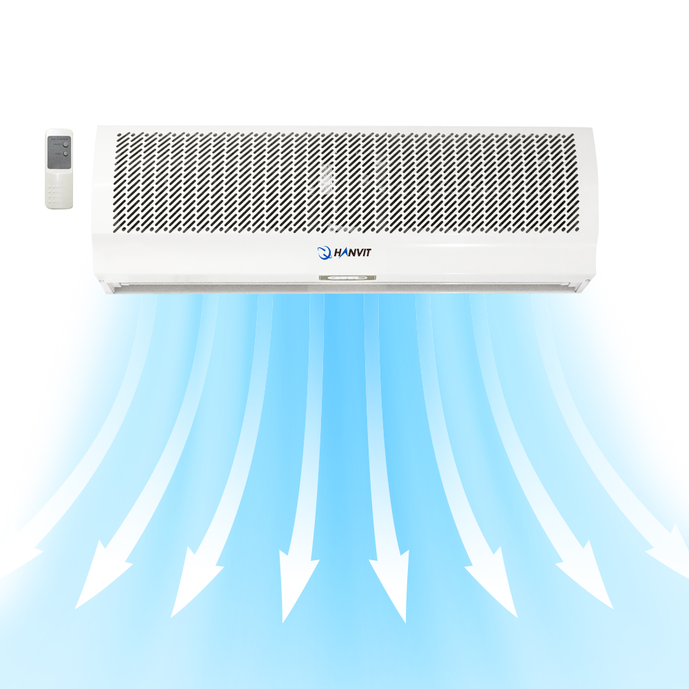 한빛 국산 에어커튼 HV-1500AR 벽걸이형 열차단 유해공기차단 + 센서포함