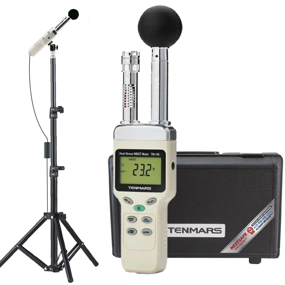 넥스트세이프 온열지수측정기 WBGT TM188D_ST 고정관리용세트 온도데이터로거