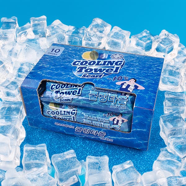 넥스트세이프 쿨링타올 70x25cm 10매 특대형 -10도 아이스 스카프 냉감 등산 골프 운동