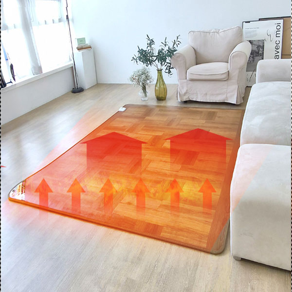 베어맘 거실 전기장판 카페트매트 탄소 카본 모노륨 3H 한일온열기 점보형 2700x1830 분리난방