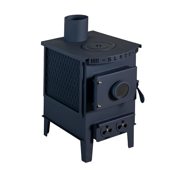 신일금속 화목난로 사각난로 SL-500미니 망부착 장작 캠팽 야외