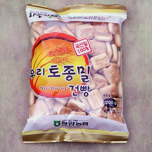 함양농협 하늘가애 토종밀건빵 200g 1개