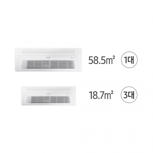 삼성 천장형 시스템 에어컨 1등급 가정용 단배관 4실 114.6㎡ 기본설치비 포함 AJ30CSS4P36SSY