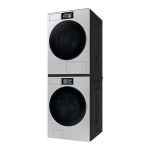 삼성 비스포크 AI 세탁기+건조기 25/22kg (177.8mm LCD)+상단 설치 키트 WF90F2522ACHT