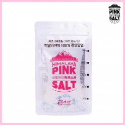 히말라야 핑크소금 크리스탈가는소금 100g 미네랄 핑크소금 파우치 식용 암염 100% 답례품 선물세트 결혼식 장례 장례식 조의 조문 돌잔치 교회