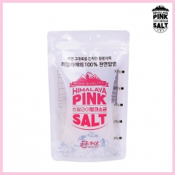 히말라야 핑크소금 크리스탈가는소금 200g 미네랄 핑크소금 파우치 식용 암염 100% 답례품 선물세트 결혼식 장례 장례식 조의 조문 돌잔치 교회