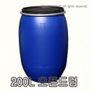 200L 오픈드럼,밀폐드럼,드럼통,발효통,난타통,다용도 용기,대용량 김치통,담금주통,기름통,공드럼,공병,간장,간장게장,샘표진간장,몽고간장,양조간장 PMB-200OD PMB-200LD