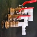 BVS 황동드레인밸브셋트(15A,20A,25A)+PP엘보
