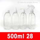 500ml 1개/10개(PET,28파이,투명,흰색) 액체용기,화장품용기,탈취제용기,섬유유연제용기,약품용기,PMB-T28T500B,PMB-T28W500B