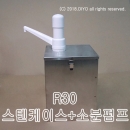 스텐케이스+R30소분펌프(용기무료증정) 락스,소독제,소스,케찹,머스타드,액체세제,증류수,약품,화장품재료,프로필렌글리콜,RPG