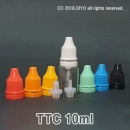PMB-10TTC 투명 10ml 100개 안약병잠금캡 뾰족공병 샘플용기 소분용기 리빌드공병 아로마디퓨저용기 플라스틱공병