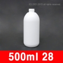 500ml 원형용기 10개(PE,28파이,백색) 샴푸용기 린스용기 섬유탈취제용기 약품용기 탈취제용기 섬유유연제용기(PMB-E28W500A)