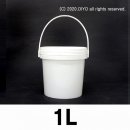 벌크용기 1L 50개(PMB-1BW) 1리터,페인트통,물통,모래통,모래놀이,물감물통,찰흙통,클레이,미술재료,과학교재
