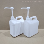 4L용기(4RN47,4RW47)+H30소분펌프 섬유유연제통 비누재료통 증류수통 약수통 액체세제통(유통용캡증정)