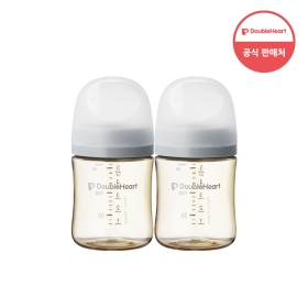 더블하트 모유실감 3세대 PPSU 새벽그레이 160ml 트윈팩