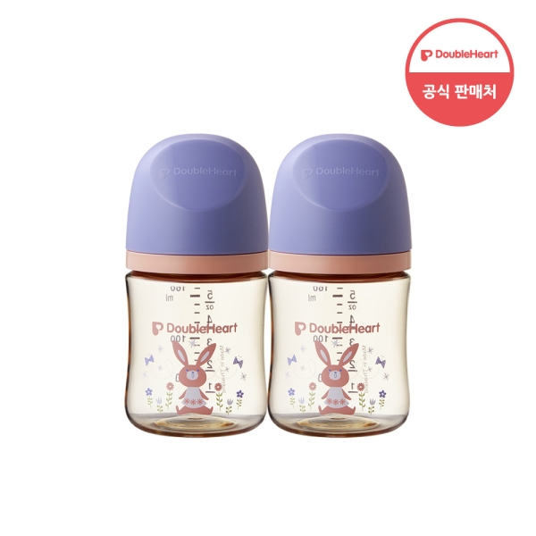 더블하트 모유실감 3세대 PPSU 놀러올래빗 160ml 트윈팩