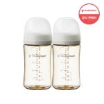 더블하트 모유실감 3세대 PPSU 오후의베이지 240ml 트윈팩