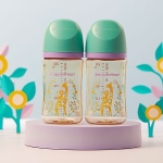 더블하트 모유실감 3세대 PPSU 블루밍가든 240ml 트윈팩