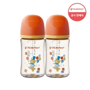 더블하트 모유실감 3세대 PPSU 서커스베어 240ml 트윈팩