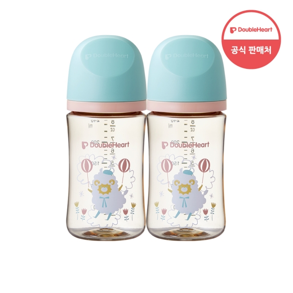 더블하트 모유실감 3세대 PPSU 하늘을날꼬양 240ml 트윈팩