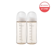 더블하트 모유실감 3세대 PPSU 하루그레이 330ml 트윈팩