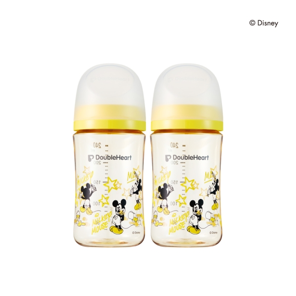 더블하트 모유실감 3세대 PPSU 디즈니 미키 클래식 240ml 트윈팩