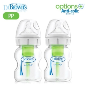 닥터브라운 와이드 옵션스+ PP젖병2P 150ml
