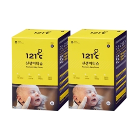 121도씨 멸균 신생아 물티슈 50매 x 2팩
