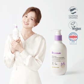 키덤스 프리미엄 헤어 앤 바디 마일드 워시 300g 야노시호의 선택 아기 신생아 유기농