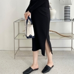 블룸마터니티 데일리 옆트임 임산부 스커트