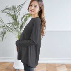 블룸마터니티 롱슬리브 임산부 요가티셔츠